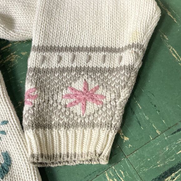 Women's Floral Knit Cardigan Sweater - Picture 11 of 12